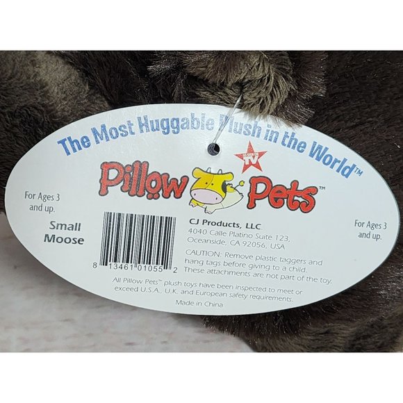 2011 My Pillow Pets Premium Small Moose Teddy Pillow Cuddle Teddy - Picture 9 of 16
